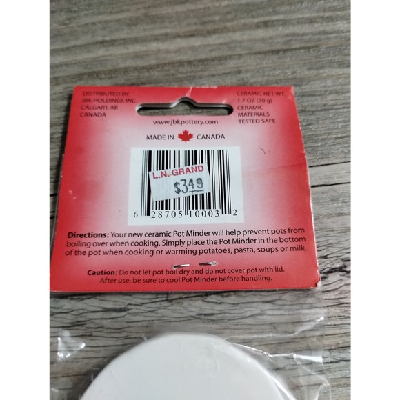 Ceramic Pot Watcher Chef Design Help Prevent Boil Over Boil Alert Pot Minder NEW - Picture 3 of 5